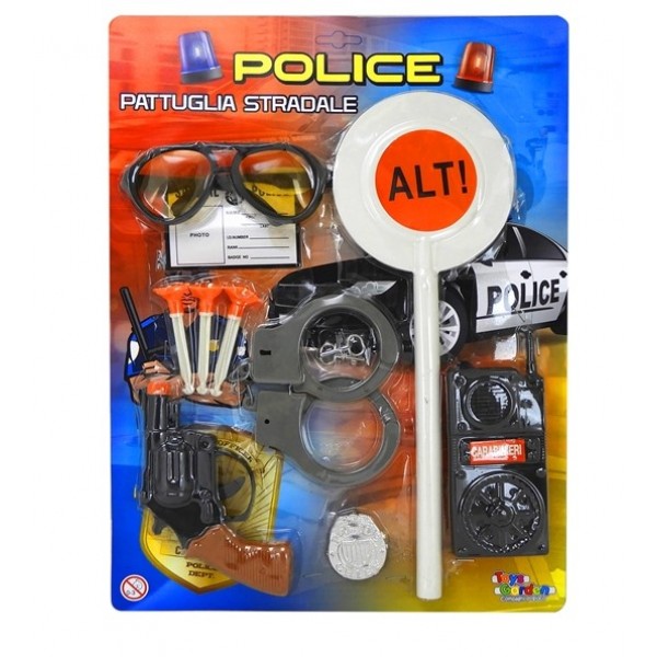 BLISTER POLIZIA CON PALETTA 30X40