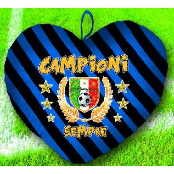 CUSCINO CUORE NERAZZURRO