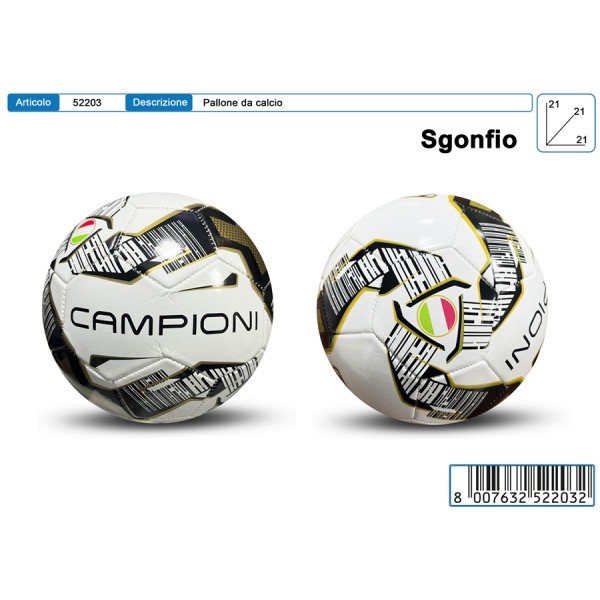 PALLONE CUOIO BIANCONERO