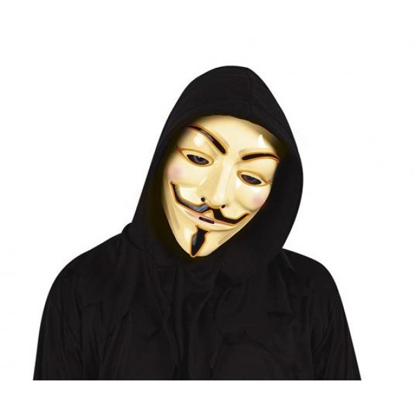 MASCHERA ANONIMUS CON LUCE