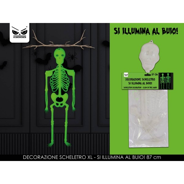 SCHELETTRO FLUORESCENTE CM. 87