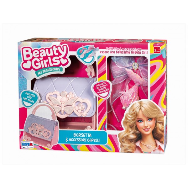 SET BORSETTA E ACCESSORI CAPELLI