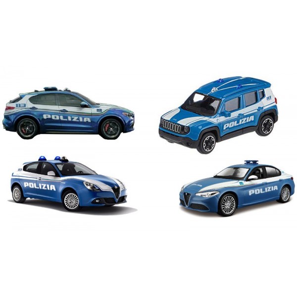 AUTO BURAGO 1:43 POLIZIA