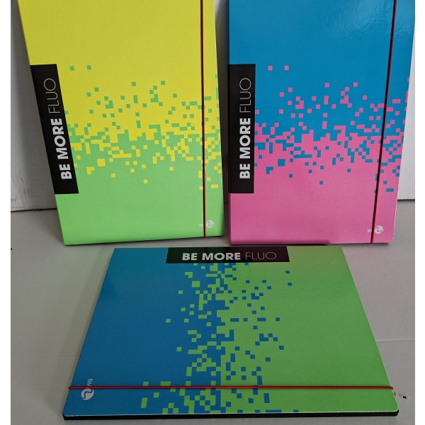 CARTELLETTE ELASTICO A4 FLUO