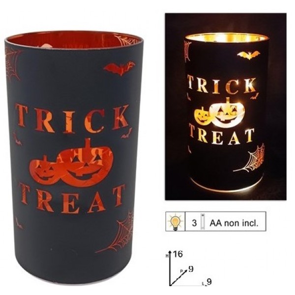 LAMPADA VETRO HALLOWEEN CM.16