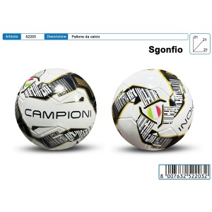PALLONE CUOIO BIANCONERO