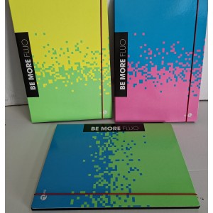 CARTELLETTE ELASTICO A4 FLUO