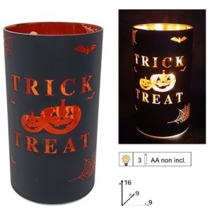 LAMPADA VETRO HALLOWEEN CM.16