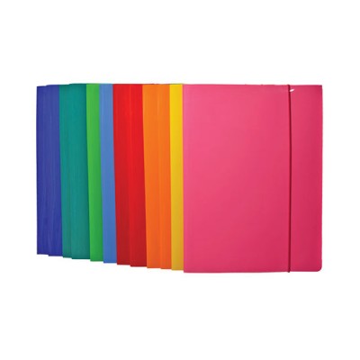 CARTELLETTE ELASTICO A4 PLASTICA