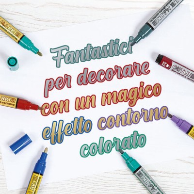PENNARELLO 2 LINEE ORO/VIOLA 2/3MM