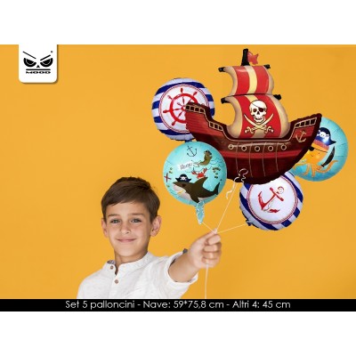 SET PALLONCINI PIRATA