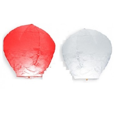 BUSTA 3 MONGOLFIERE BIANCHE O ROSSE