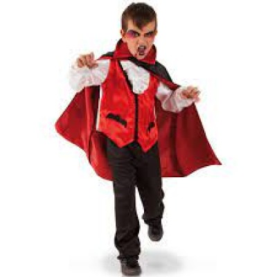 VESTITO CONTE DRACULA 8-10 ANNI