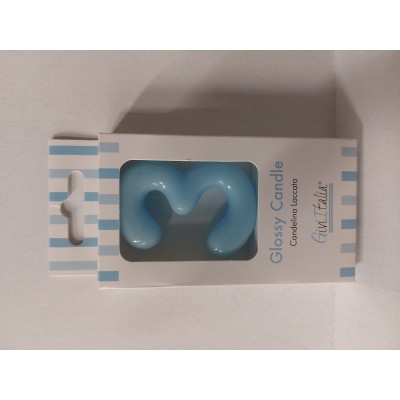 CANDELA LACCATA AZZURRA NR. 3