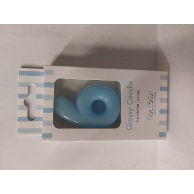CANDELA LACCATA AZZURRA NR. 6