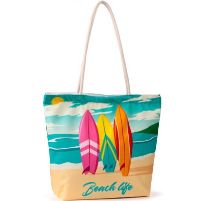 BORSA MARE IN TELA 40X48 BEACH SURF