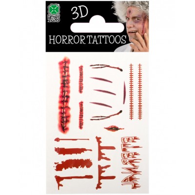 C7306 BLISTER TATUAGGI HALLOWEEN