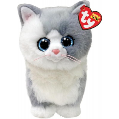 BEANIE BOOS GATTINO BIANCO GRIGIO