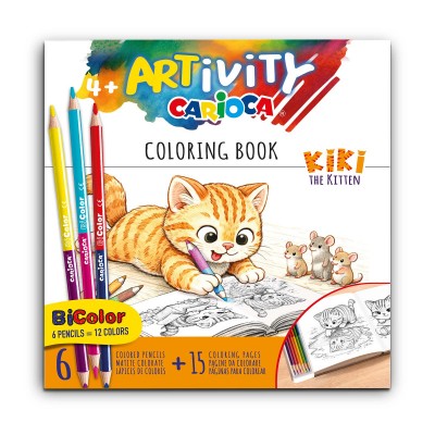 LIBRETTO CON 6 PASTELLI BICOLORE