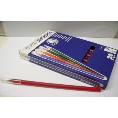 825502 PENNE TRATTO SFERA ROSSE