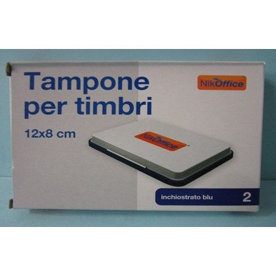 TAMPONE PER TIMBRI 12X8 BLU